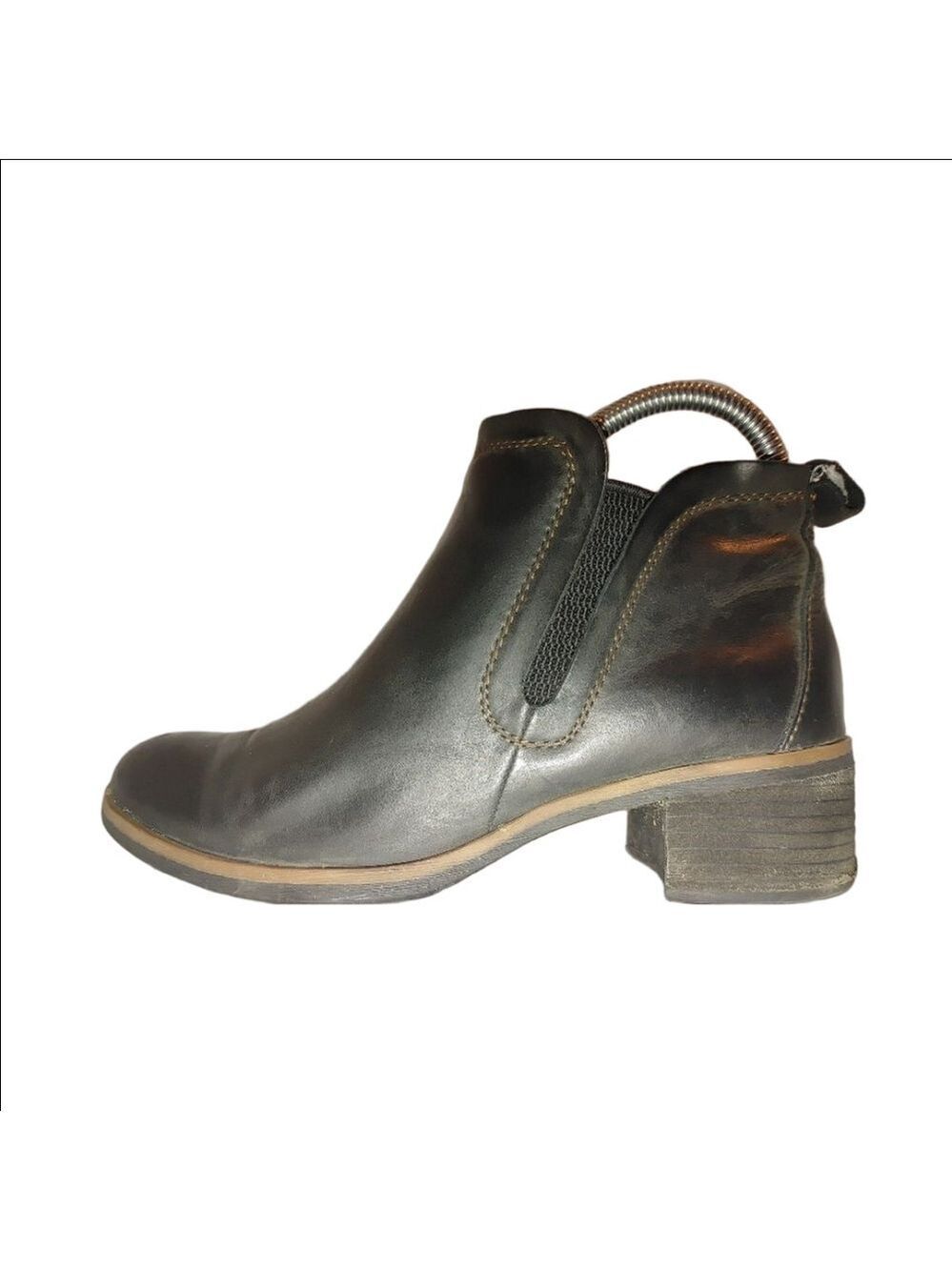 Korks by Korks-Ease Tea Leather Ankle Booties Size 6M